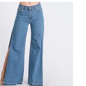 Litz by Uniq Side Slit Flare Jeans Sz 25